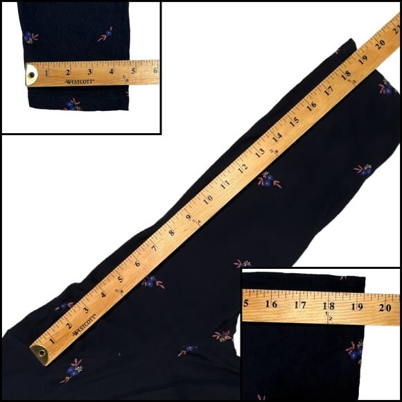 Lucky Brand Floral Sweater Top Size XL Black Algodon Viscose Linen Size XL - Picture 11 of 12